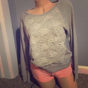 Maurice’s Lace Long-Sleeved Top